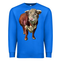 True Royal hereford bull face Premium Sweatshirt - LillyAllenDesigns