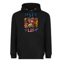 Black let's get lit 4th of july cow Heavyweight Hoodie - LillyAllenDesigns