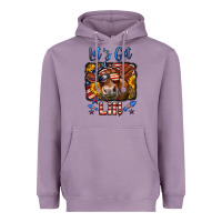 Lavender let's get lit 4th of july cow Heavyweight Hoodie - LillyAllenDesigns