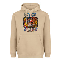 Mushroom let's get lit 4th of july cow Heavyweight Hoodie - LillyAllenDesigns