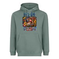Sage let's get lit 4th of july cow Heavyweight Hoodie - LillyAllenDesigns
