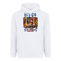 White let's get lit 4th of july cow Heavyweight Hoodie - LillyAllenDesigns