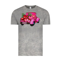 Cloud Rock valentine's day heart cactus truck Vintage Tee - RanaPortraitStore
