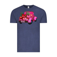 Vintage Denim valentine's day heart cactus truck Vintage Tee - RanaPortraitStore