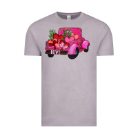 Vintage Zinc valentine's day heart cactus truck Vintage Tee - RanaPortraitStore