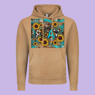 Just Pray Vintage Hoodie Designed By Ranaportraitstore