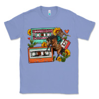 Colony Blue rodeo sunflower cactus cassette Classic Tee - FaDigitalArtStudio