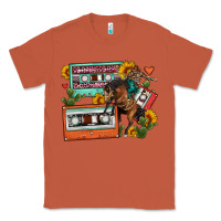 Copper rodeo sunflower cactus cassette Classic Tee - FaDigitalArtStudio
