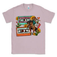 Lilac rodeo sunflower cactus cassette Classic Tee - FaDigitalArtStudio
