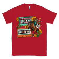 Red rodeo sunflower cactus cassette Classic Tee - FaDigitalArtStudio