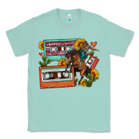 Seafoam rodeo sunflower cactus cassette Classic Tee - FaDigitalArtStudio