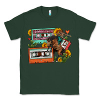 Sports Green rodeo sunflower cactus cassette Classic Tee - FaDigitalArtStudio