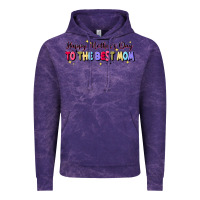 Cloud Purple happy mother's to the best mom Vintage Hoodie - JahusDesignShop