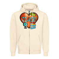 Sandshell teach heart Zipper Hoodie - JahusDesignShop