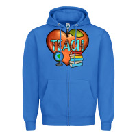 True Royal teach heart Zipper Hoodie - JahusDesignShop