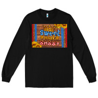 Black usa sweet and sassy skinny metal can holder Long Sleeve Tee - HRA Design Shop