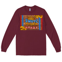Burgundy usa sweet and sassy skinny metal can holder Long Sleeve Tee - HRA Design Shop