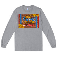 Heather Grey usa sweet and sassy skinny metal can holder Long Sleeve Tee - HRA Design Shop