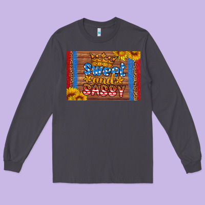 Usa Sweet And Sassy Skinny Metal Can Holder Long Sleeve Tee Designed By Hra Design Shop