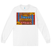 White usa sweet and sassy skinny metal can holder Long Sleeve Tee - HRA Design Shop