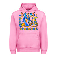 Fuchsia Pink love doesn t count chromosomes Urban Hoodie - Artiststas