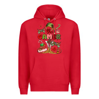 Red the gamer elf Premium Hoodie - MaliasSmallBusiness