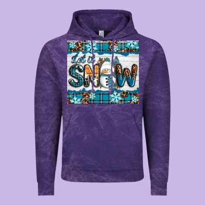 Let It Snow Vintage Hoodie Designed By Ranaportraitstore
