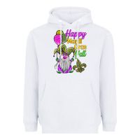 White happy mardi gras y'all Heavyweight Hoodie - BarkalooDesign