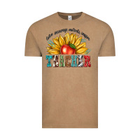 Vintage Coffee teacher with sunflower Vintage Tee - texasbilliewilder