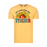 Vintage Mustard teacher with sunflower Vintage Tee - texasbilliewilder
