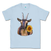 Dusty Blue dark goat Classic Tee - RanaPortraitStore