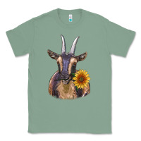 Sage dark goat Classic Tee - RanaPortraitStore