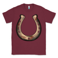 Burgundy western horseshoe Classic Tee - BarkalooDesign