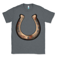 Charcoal Heather western horseshoe Classic Tee - BarkalooDesign