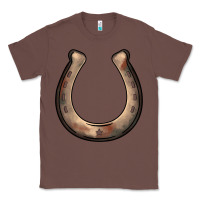 Chestnut western horseshoe Classic Tee - BarkalooDesign