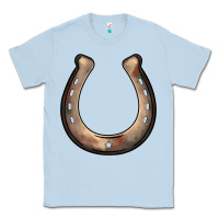 Dusty Blue western horseshoe Classic Tee - BarkalooDesign