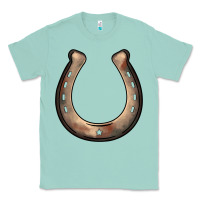 Seafoam western horseshoe Classic Tee - BarkalooDesign