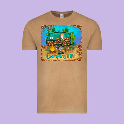 Camping Life Tumbler Vintage Tee Designed By Barkaloodesign