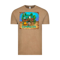 Vintage Coffee camping life tumbler Vintage Tee - BarkalooDesign
