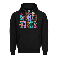 Black summer vibes Zipper Hoodie - AdoDesignShop