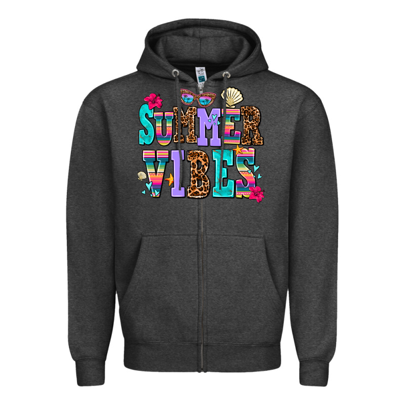 Summer Vibes Zipper Hoodie by AdoDesignShop | Teevron