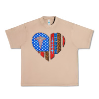 Burro 4th of july nurse heart flag Urban Heavy Tee - texasbilliewilder