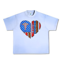 Grape Ice 4th of july nurse heart flag Urban Heavy Tee - texasbilliewilder