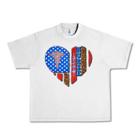 Lunar Rock 4th of july nurse heart flag Urban Heavy Tee - texasbilliewilder