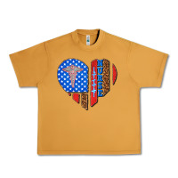 Peanut Butter 4th of july nurse heart flag Urban Heavy Tee - texasbilliewilder