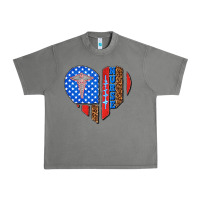 Tornado 4th of july nurse heart flag Urban Heavy Tee - texasbilliewilder