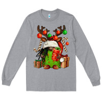 Heather Grey christmas afro gnomes Long Sleeve Tee - FaDigitalArtStudio