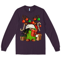 Plum christmas afro gnomes Long Sleeve Tee - FaDigitalArtStudio