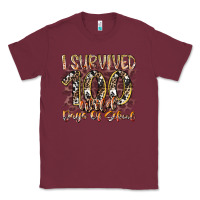 Burgundy i survived 100 wild days of school Classic Tee - RacoonDesign