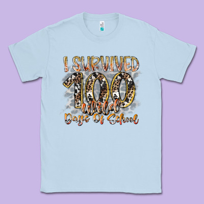 I Survived 100 Wild Days Of School Classic Tee Designed By Racoondesign